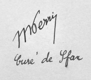 Signature de Maurice Perrin